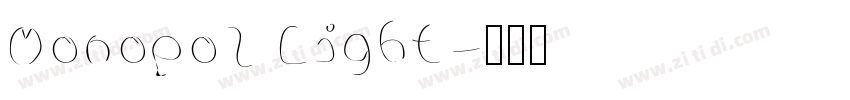 Monopol Light字体转换